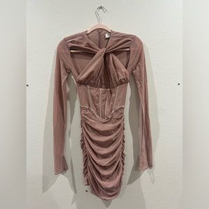 HOUSE OF CB xs peachy cut our dress